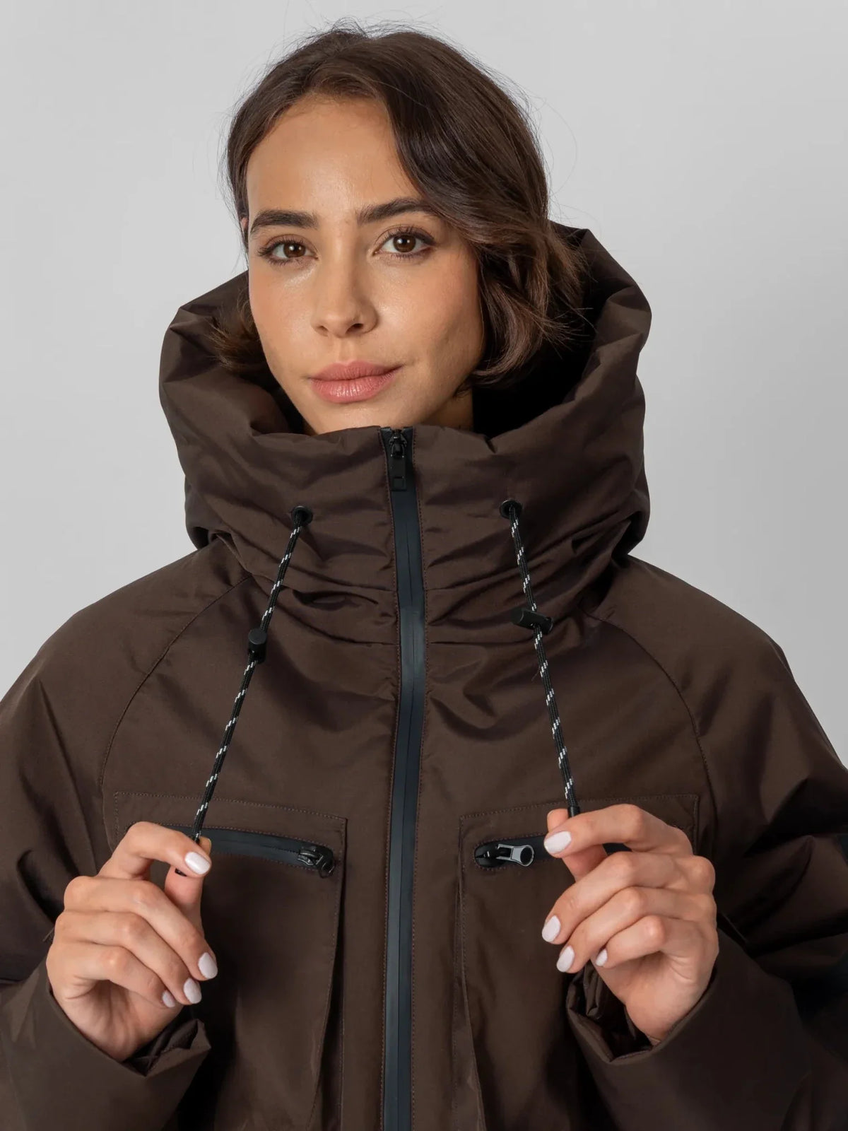 STM-TEX™ korte regenjas met afneembare capuchon