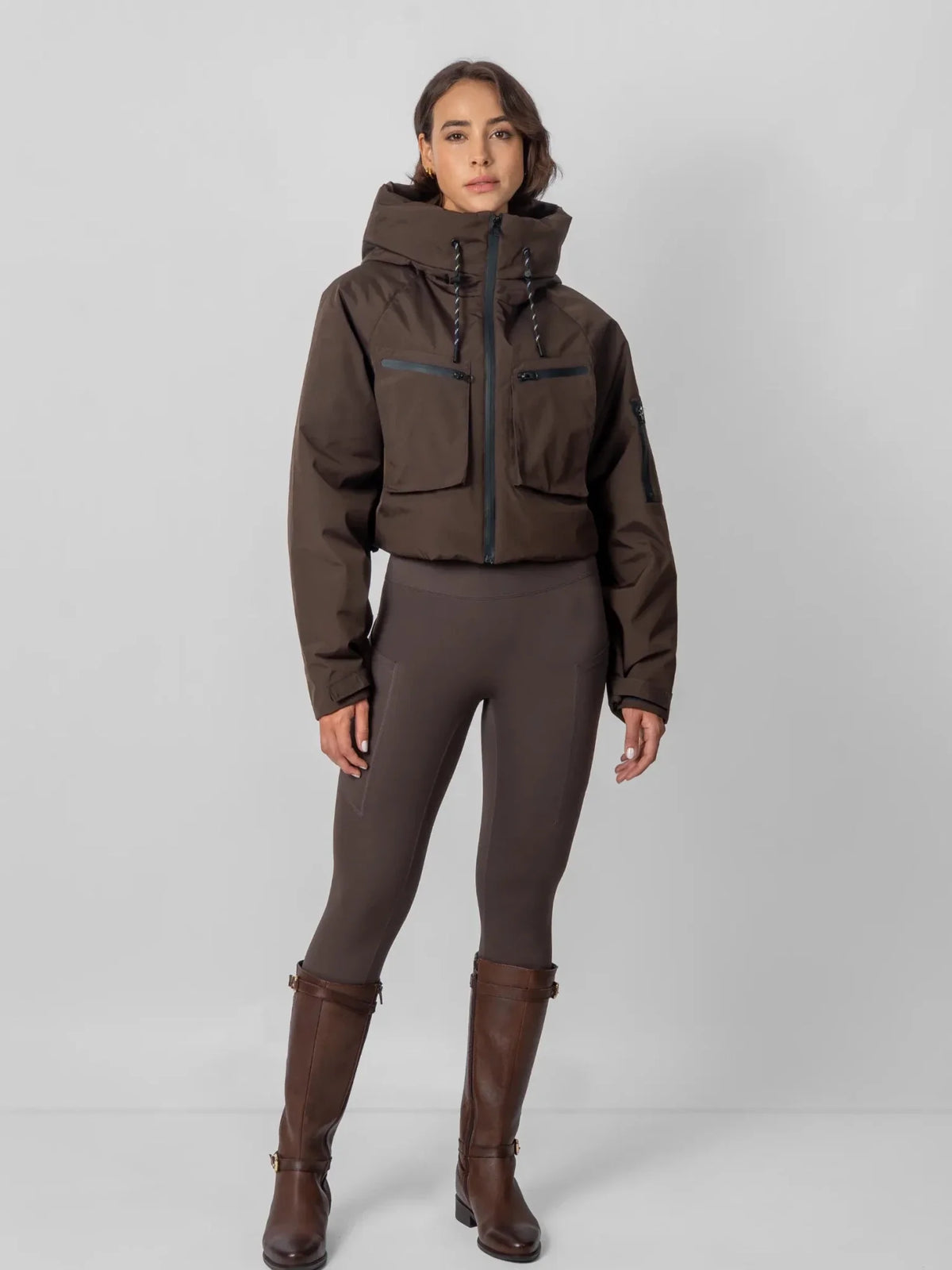 STM-TEX™ korte regenjas met afneembare capuchon