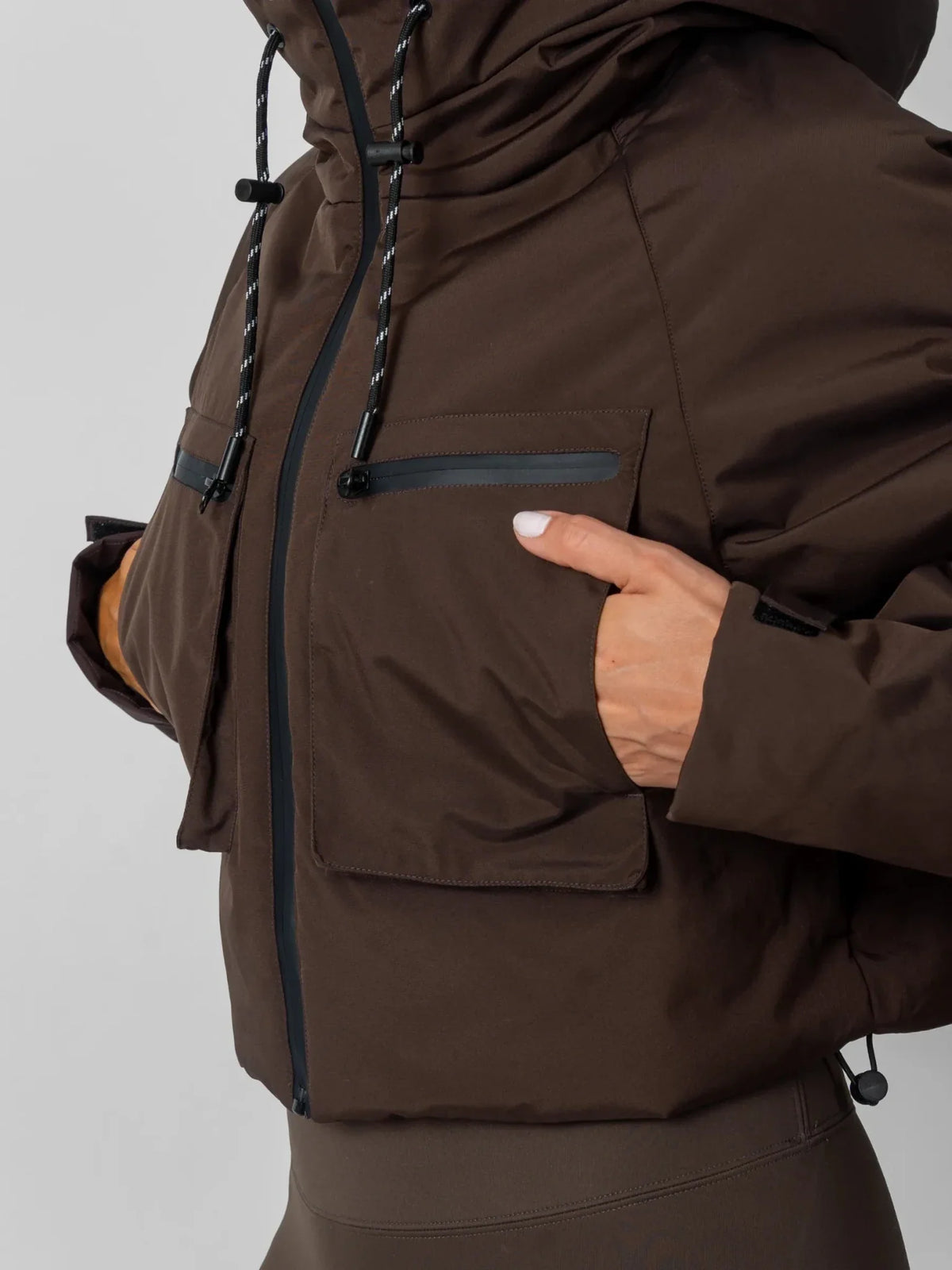 STM-TEX™ korte regenjas met afneembare capuchon