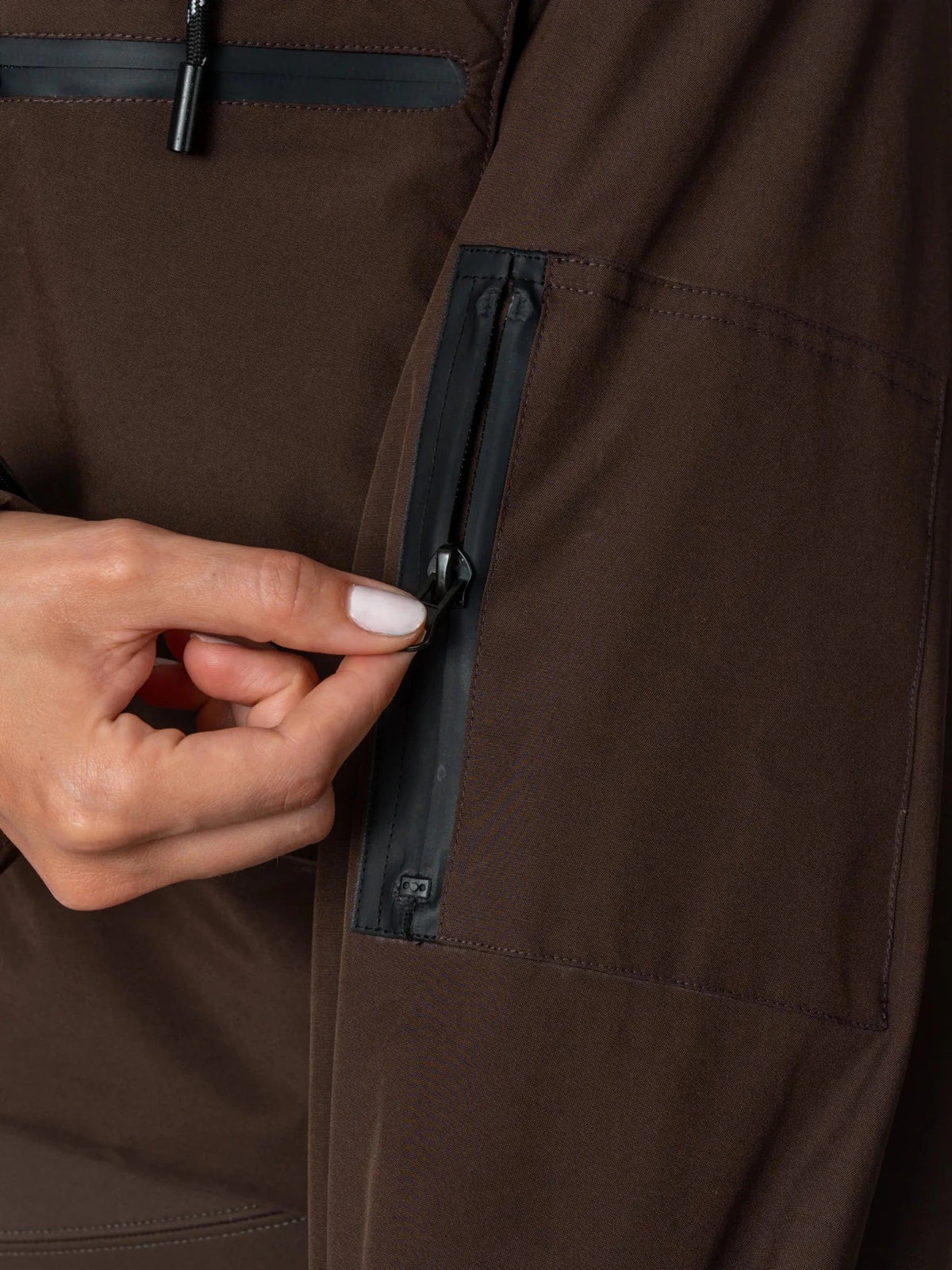 STM-TEX™ korte regenjas met afneembare capuchon