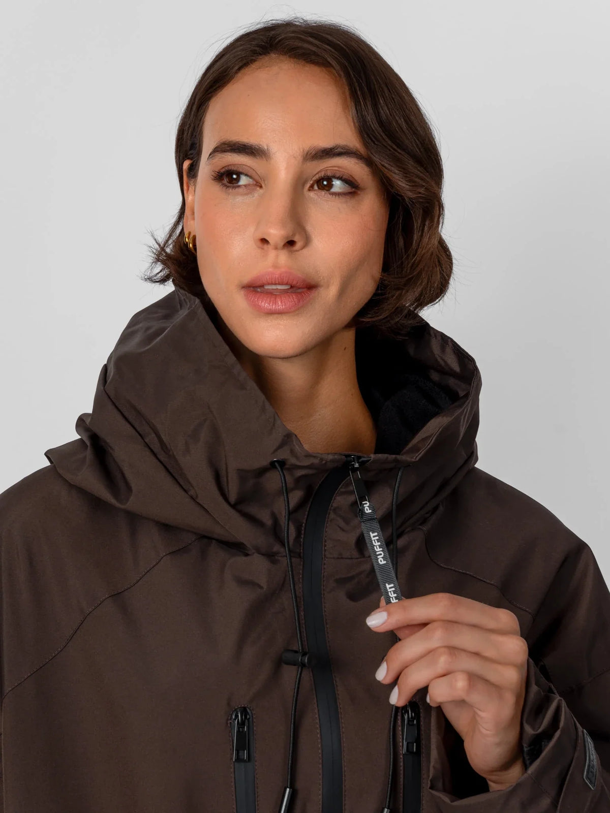 STM-TEX™ korte oversized regenjas met fleecevoering, één maat
