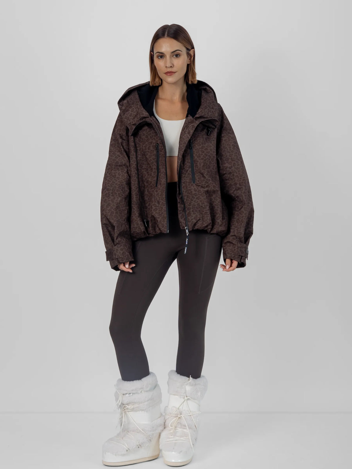 STM-TEX™ korte oversized regenjas met fleecevoering, één maat