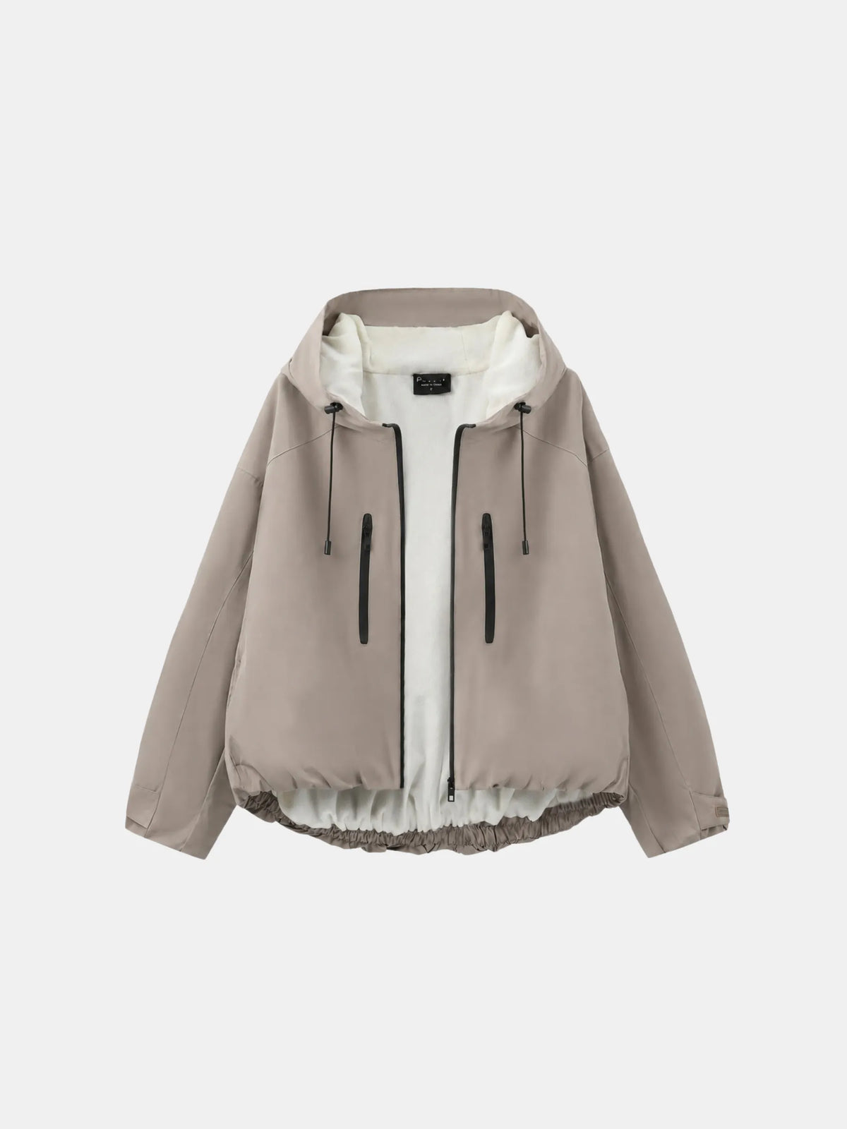 STM-TEX™ korte oversized regenjas met fleecevoering, één maat