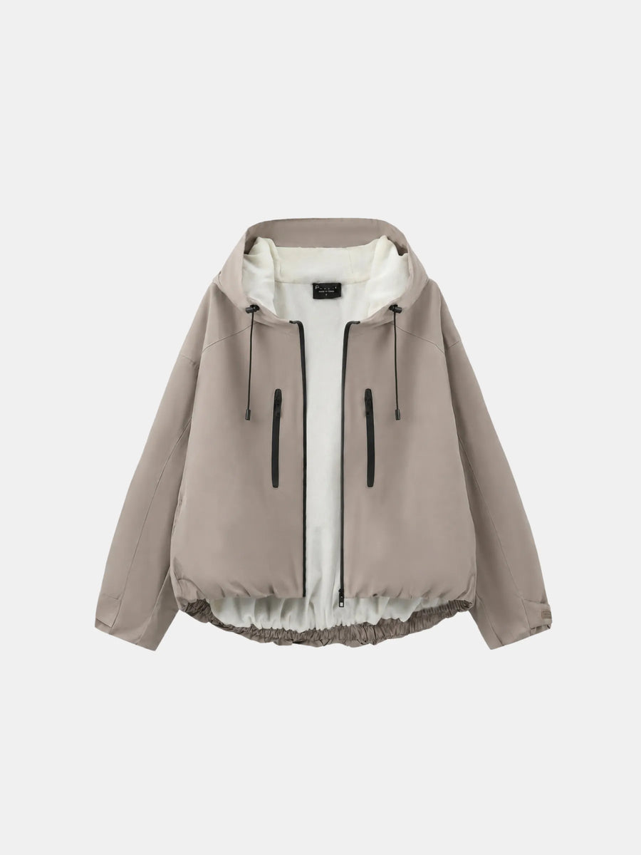 STM-TEX™ korte oversized regenjas met fleecevoering, één maat
