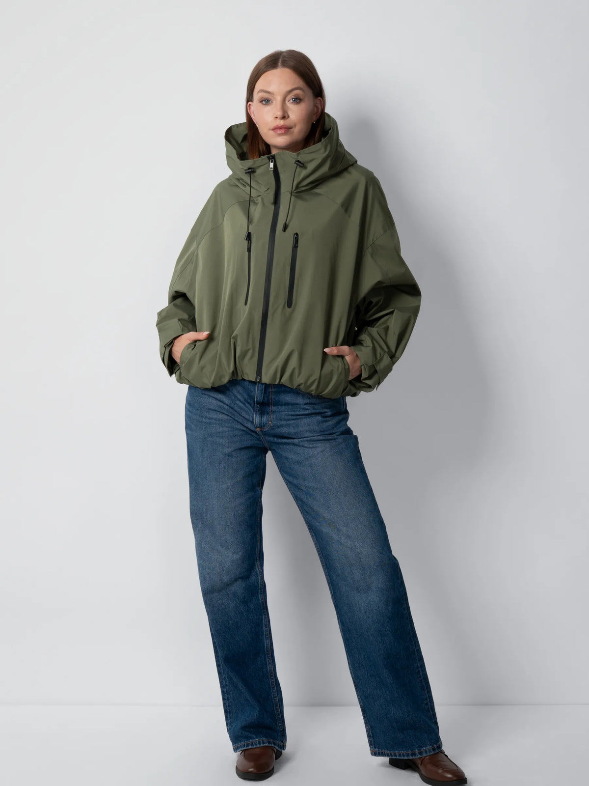 STM-TEX™ korte oversized regenjas, één maat - Stay Puffit